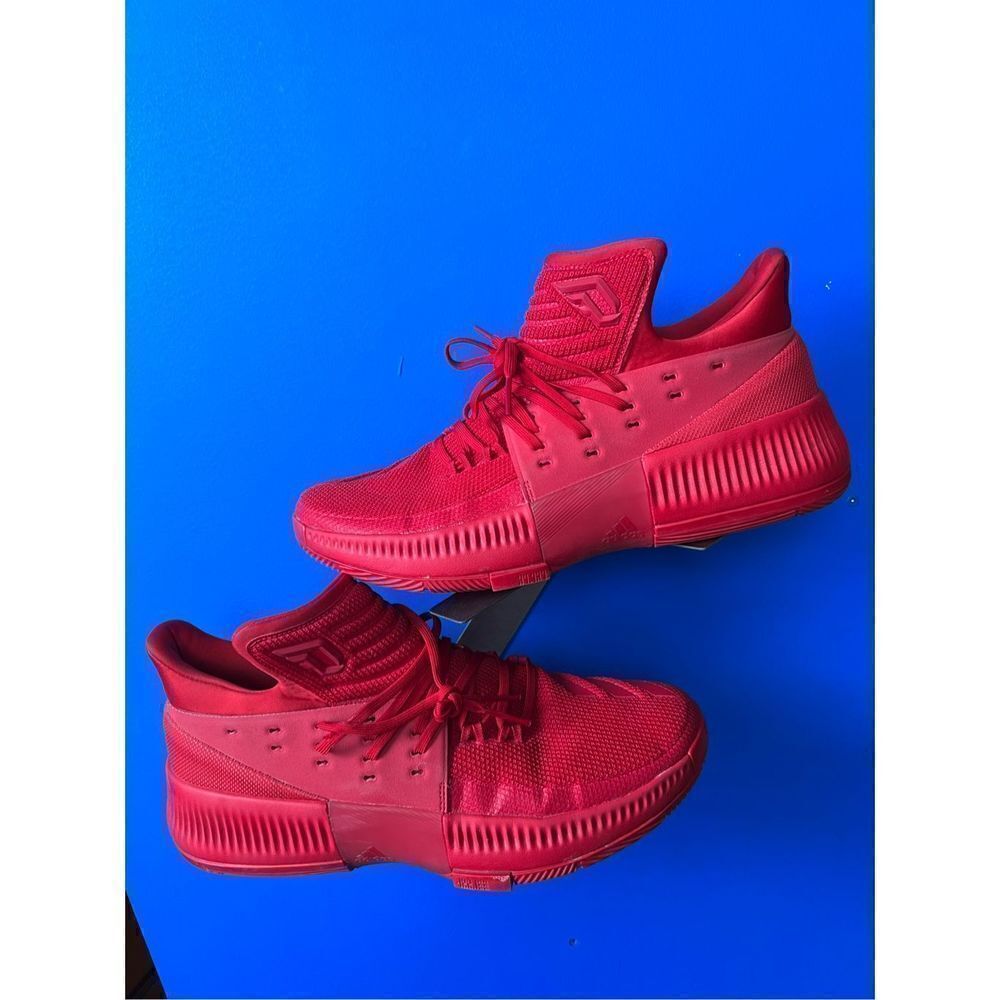 2016 ADIDAS DAME D LILLARD 3 ROOTS OAKLAND OREGON SCARLET RED OCTOBER BB8337 11.